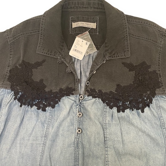 Free People We the Free Sz XS Denim - Picture 7 of 16